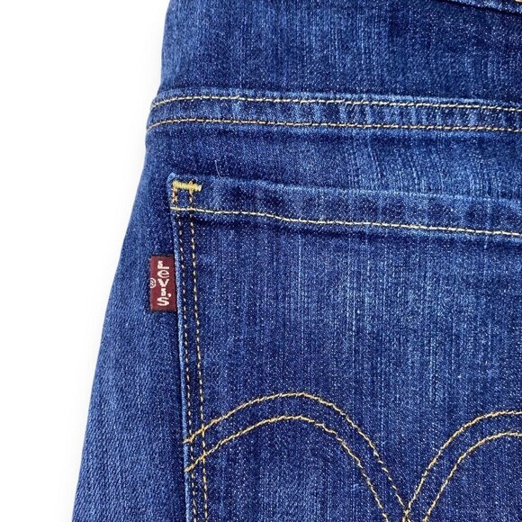 Levi's Premium Red Tab Original Fit Jeans Womens Sz 26x32 in First Try Dark Wash - Picture 10 of 16